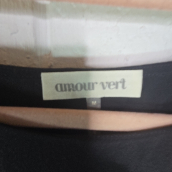 Amour Vert Black Swiss Dot Silk Short Sleeve Blouse Usa - Picture 5 of 7